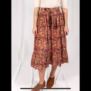 Mata Traders Nahla Skirt - Ruby Floral